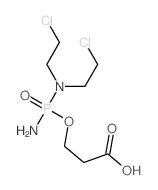 Propanoic acid,3-[[amino[bis(2-chloroethyl)amino]phosphinyl]oxy]-结构式