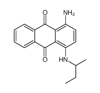 1-amino-4-(butan-2-ylamino)anthracene-9,10-dione结构式