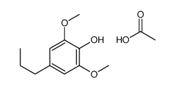 acetic acid,2,6-dimethoxy-4-propylphenol结构式