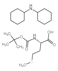 N-叔丁氧羰基-L-蛋氨酸二环己胺盐结构式