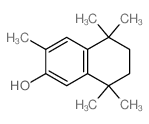 2-Naphthalenol,5,6,7,8-tetrahydro-3,5,5,8,8-pentamethyl-结构式
