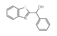 2-Benzothiazolemethanol,a-phenyl-结构式