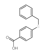 Benzoic acid,4-[(phenylmethyl)thio]-结构式