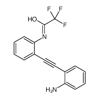 N-[2-[2-(2-aminophenyl)ethynyl]phenyl]-2,2,2-trifluoroacetamide结构式