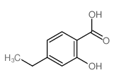 Benzoic acid,4-ethyl-2-hydroxy-结构式