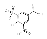4-氯-3-氯磺酰基-5-硝基苯甲酸结构式