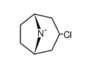 8-Azabicyclo(3.2.1)octane, 3-chloro-8-methyl-, exo-结构式