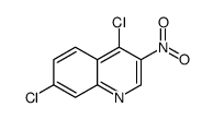 4,7-二氯-3-硝基-喹啉结构式