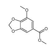 甲基 7-甲氧基苯并[d][1,3]二氧代-5-羧酸结构式