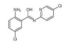 2-amino-5-chloro-N-(5-chloropyridin-2-yl)benzamide结构式