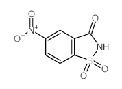 1,2-Benzisothiazol-3(2H)-one,5-nitro-, 1,1-dioxide结构式