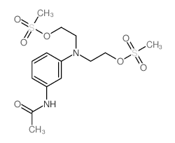 Acetamide,N-[3-[bis[2-[(methylsulfonyl)oxy]ethyl]amino]phenyl]-结构式