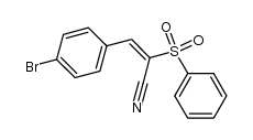 3-(4-bromophenyl)-2-(phenylsulfonyl)acrylonitrile结构式