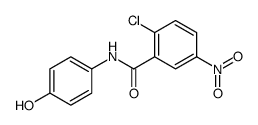 2-氯-N-(4-羟基苯基)-5-硝基苯甲酰胺结构式
