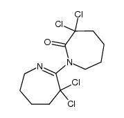 3,3-dichloro-1-(3,3-dichloro-4,5,6,7-tetrahydro-3H-azepin-2-yl)hexahydro-2H-azepin-2-one结构式
