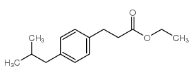3-(4-ISOBUTYL-PHENYL)-PROPIONIC ACID ETHYL ESTER结构式