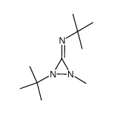 (tert-butyl)(1-tert-butyl-2-methyldiaziridin-3-ylidene)amine结构式