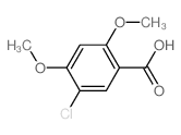 5-氯-2,4-二甲氧基-苯甲酸结构式