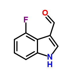 4-氟吲哚-3-甲醛结构式