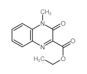 2-Quinoxalinecarboxylicacid, 3,4-dihydro-4-methyl-3-oxo-, ethyl ester结构式