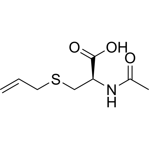 N-乙酰基-S-烯丙基-L-半胱氨酸结构式