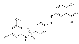 柳氮磺嘧啶结构式