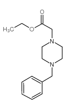 1-苄基-4-(乙氧基羰基甲基)哌嗪结构式
