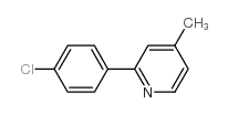 2-(4-氯苯基)-4-甲基吡啶结构式