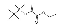 1-tert-butyldimethylsilyloxy ethyl propenoate结构式
