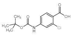 4-(BOC-氨基)-2-氯苯甲酸结构式