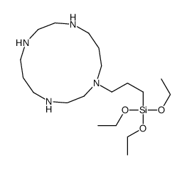 triethoxy-[3-(1,4,8,11-tetrazacyclotetradec-1-yl)propyl]silane结构式