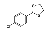 4-Chlorobenzaldehyde ethane-1,2-diyl dithioacetal结构式