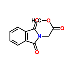 2-邻苯二甲酰亚胺基乙酸甲酯结构式
