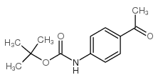 4-乙酰基苯基氨基甲酸叔丁酯结构式