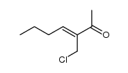 (3Z)-3-(chloromethyl)hept-3-en-2-one结构式