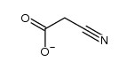 cyanoacetic acid, deprotonated form结构式