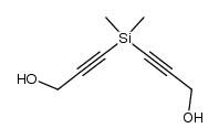 bis(3-hydroxy-1-propynyl)dimethylsilane结构式