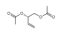 (S)-di-O-acetyl-3-butene-1,2-diol结构式