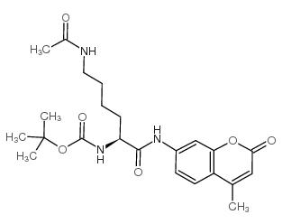 Boc-Lys(Ac)-AMC结构式