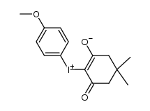 Dimedon-(4-methoxy-phenyl)-iodonium-betain结构式