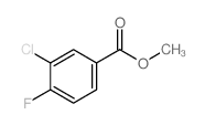 3-氯-4-氟苯甲酸甲酯结构式