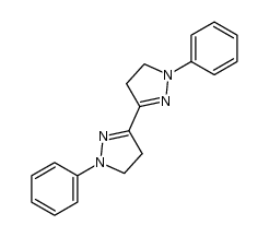 1,1'-diphenyl-4,5,4',5'-tetrahydro-1H,1'H-[3,3']bipyrazolyl结构式