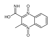 3-methyl-4-oxido-1-oxoquinoxalin-1-ium-2-carboxamide结构式