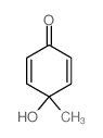 2,5-Cyclohexadien-1-one,4-hydroxy-4-methyl-结构式