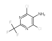 2-三氟甲基-5-氨基-4,6-二氯嘧啶结构式