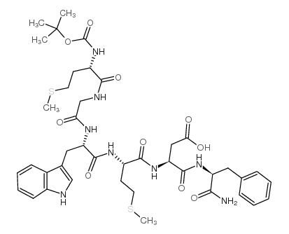 BOC-MET-GLY-TRP-MET-ASP-PHE-NH2结构式