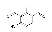 4-Hydroxy-2-iod-isophthalaldehyd结构式