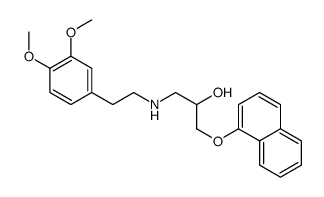 1-[2-(3,4-dimethoxyphenyl)ethylamino]-3-naphthalen-1-yloxypropan-2-ol结构式