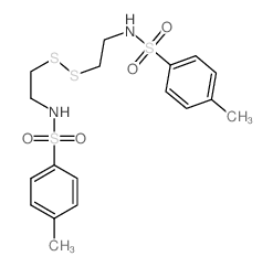 Benzenesulfonamide,N,N'-(dithiodi-2,1-ethanediyl)bis[4-methyl-结构式