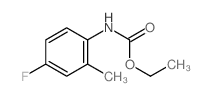 ethyl N-(4-fluoro-2-methyl-phenyl)carbamate结构式